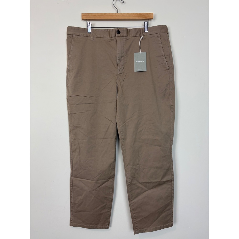 Everlane Men's Chino Pant Khaki Cotton Straight Leg Casual Uniform‎ Size 40x30